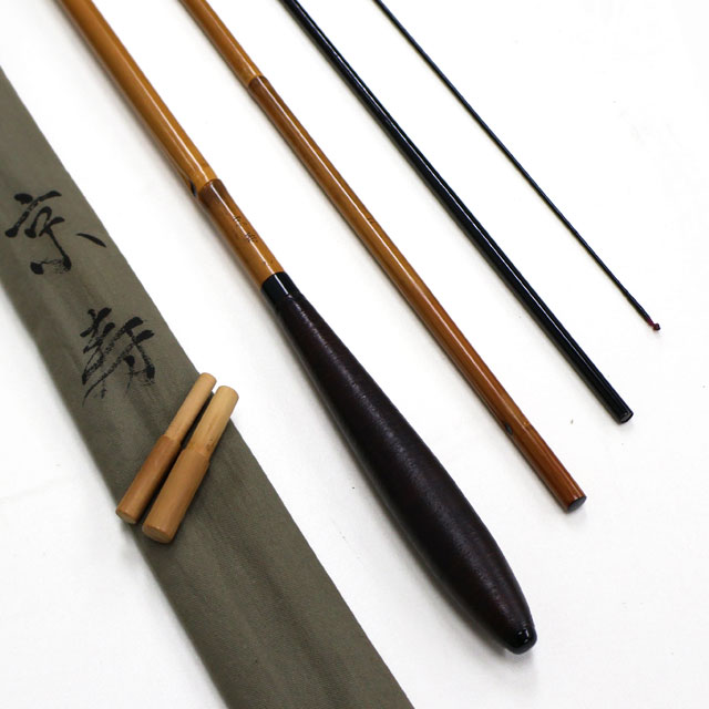 ヘラブナ竹竿☆寿々千代 軟式 十一尺 段巻き