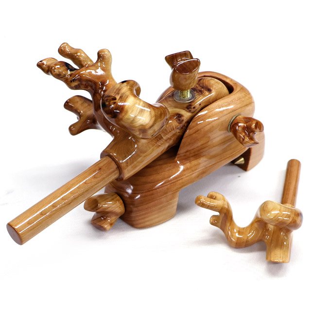 へら用品 逍遥工房 黒柿 中型大砲万力 型番903 新品 よく 